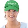 imageDALIX Blessed Womens Baseball Cap Soft Cotton Dad HatKelly Green