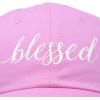 imageDALIX Blessed Womens Baseball Cap Soft Cotton Dad HatLight Pink