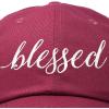 imageDALIX Blessed Womens Baseball Cap Soft Cotton Dad HatMaroon