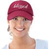 imageDALIX Blessed Womens Baseball Cap Soft Cotton Dad HatMaroon
