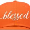 imageDALIX Blessed Womens Baseball Cap Soft Cotton Dad HatOrange