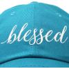 imageDALIX Blessed Womens Baseball Cap Soft Cotton Dad HatTeal