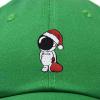 imageDALIX Christmas Astronaut Embroidered Dad Hat Xmas Cotton Baseball Cap WomenKelly Green