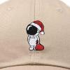 imageDALIX Christmas Astronaut Embroidered Dad Hat Xmas Cotton Baseball Cap WomenKhaki