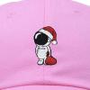 imageDALIX Christmas Astronaut Embroidered Dad Hat Xmas Cotton Baseball Cap WomenLight Pink