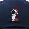 imageDALIX Christmas Astronaut Embroidered Dad Hat Xmas Cotton Baseball Cap WomenNavy Blue