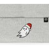 imageDALIX Embroidered Christmas Ghost Beanie Skull CapLight Gray