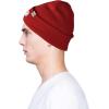 imageDALIX Embroidered Christmas Ghost Beanie Skull CapRed