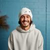 imageDALIX Embroidered Christmas Ghost Beanie Skull CapWhite