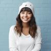 imageDALIX Embroidered Christmas Ghost Beanie Skull CapWhite