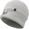 imageDALIX Embroidered Christmas Lights Ghost BeanieLight Gray