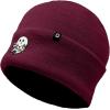 imageDALIX Embroidered Christmas Lights Ghost BeanieMaroon