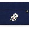 imageDALIX Embroidered Christmas Lights Ghost BeanieNavy Blue