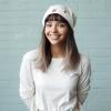imageDALIX Embroidered Christmas Lights Ghost BeanieWhite