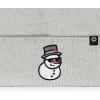 imageDALIX Embroidered Frosty Life Snowman Christmas BeanieLight Gray