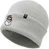 imageDALIX Embroidered Frosty Life Snowman Christmas BeanieLight Gray