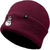 imageDALIX Embroidered Frosty Life Snowman Christmas BeanieMaroon