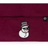 imageDALIX Embroidered Frosty Life Snowman Christmas BeanieMaroon