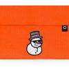 imageDALIX Embroidered Frosty Life Snowman Christmas BeanieNeon Orange