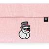 imageDALIX Embroidered Frosty Life Snowman Christmas BeaniePink
