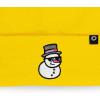imageDALIX Embroidered Frosty Life Snowman Christmas BeanieYellow