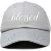 imageDALIX Blessed Womens Baseball Cap Soft Cotton Dad HatGray