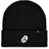imageDALIX Embroidered Candy Cane Ghost Christmas BeanieBlack