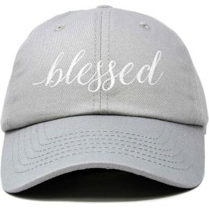 imageDALIX Blessed Womens Baseball Cap Soft Cotton Dad HatGray