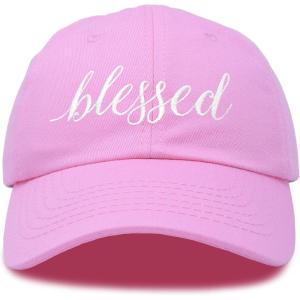 imageDALIX Blessed Womens Baseball Cap Soft Cotton Dad HatLight Pink