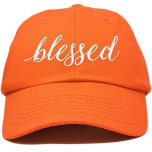 imageDALIX Blessed Womens Baseball Cap Soft Cotton Dad HatOrange