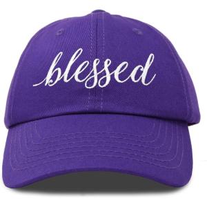 imageDALIX Blessed Womens Baseball Cap Soft Cotton Dad HatPurple