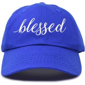 imageDALIX Blessed Womens Baseball Cap Soft Cotton Dad HatRoyal Blue