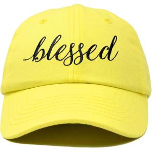 imageDALIX Blessed Womens Baseball Cap Soft Cotton Dad HatYellow