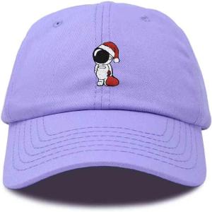 imageDALIX Christmas Astronaut Embroidered Dad Hat Xmas Cotton Baseball Cap WomenLavender