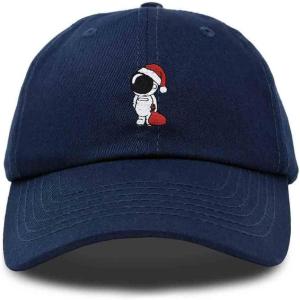 imageDALIX Christmas Astronaut Embroidered Dad Hat Xmas Cotton Baseball Cap WomenNavy Blue