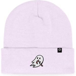 imageDALIX Embroidered Candy Cane Ghost Christmas BeanieLavender