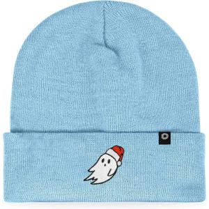 imageDALIX Embroidered Christmas Ghost Beanie Skull CapBaby Blue