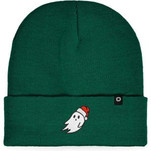 imageDALIX Embroidered Christmas Ghost Beanie Skull CapGreen