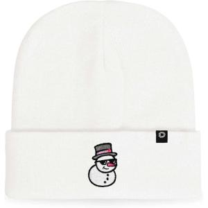 imageDALIX Embroidered Frosty Life Snowman Christmas BeanieWhite