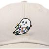 imageDALIX Embroidered Christmas Lights Ghost Baseball Dad CapBeige