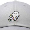 imageDALIX Embroidered Christmas Lights Ghost Baseball Dad CapGray