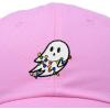 imageDALIX Embroidered Christmas Lights Ghost Baseball Dad CapLight Pink