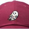 imageDALIX Embroidered Christmas Lights Ghost Baseball Dad CapMaroon