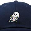 imageDALIX Embroidered Christmas Lights Ghost Baseball Dad CapNavy Blue