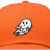 imageDALIX Embroidered Christmas Lights Ghost Baseball Dad CapOrange