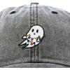 imageDALIX Embroidered Christmas Lights Ghost Baseball Dad CapWashed Black