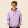 imageDALIX Embroidered Ghost Hoodie Soft Fleece Hood Sweatshirt MensOrchid