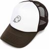 imageDALIX Embroidered Ghost Trucker Cap Hat Women MenBrown White