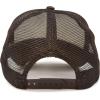 imageDALIX Embroidered Ghost Trucker Cap Hat Women MenBrown White