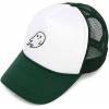 imageDALIX Embroidered Ghost Trucker Cap Hat Women MenDark Green White
